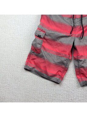 Y2K O'Neill Board Shorts Men's Size 32 Red / Brown Surfer Skater Cargo Pocket